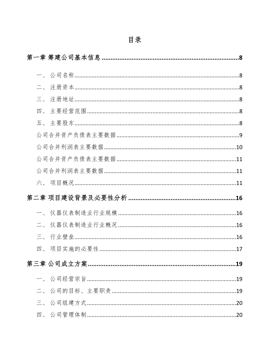 北碚区关于成立流量测量仪表公司可行性研究报告.docx_第2页