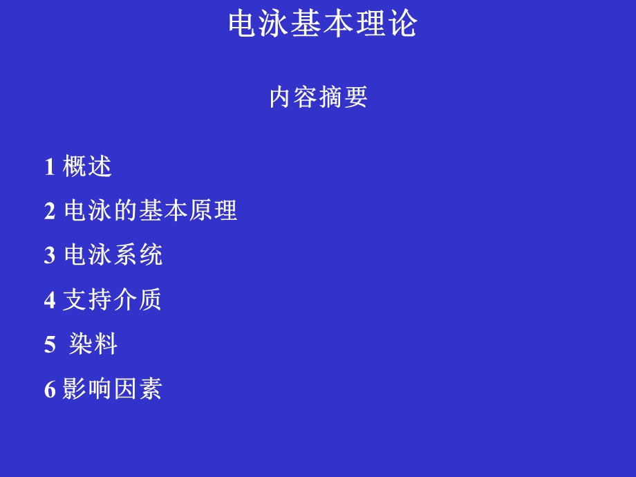 《电泳基本理论》PPT课件.ppt_第1页