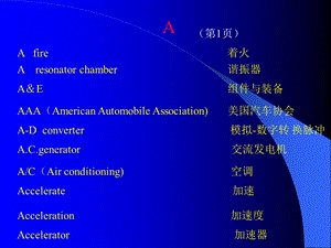 《汽车英语单词》PPT课件.ppt