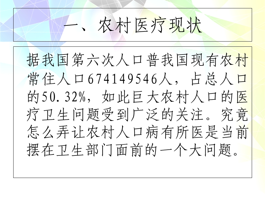 《农村医疗改革》PPT课件.ppt_第3页