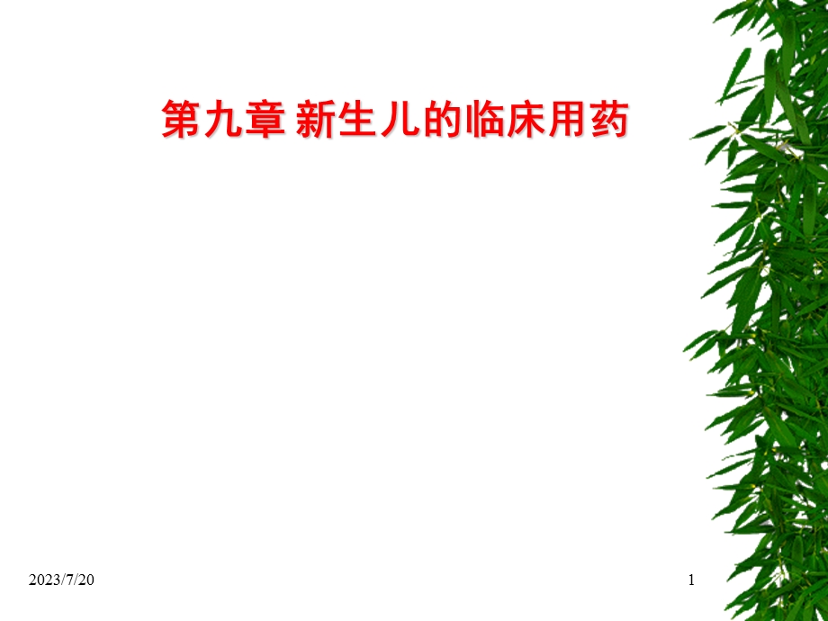 《生儿临床用药》PPT课件.ppt_第1页