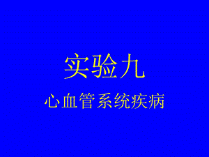 实验七 心血管系统疾病.ppt