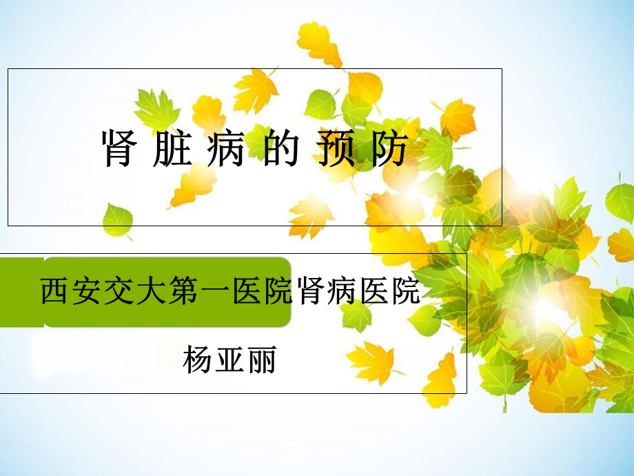 《肾脏病的预防》PPT课件.ppt_第1页