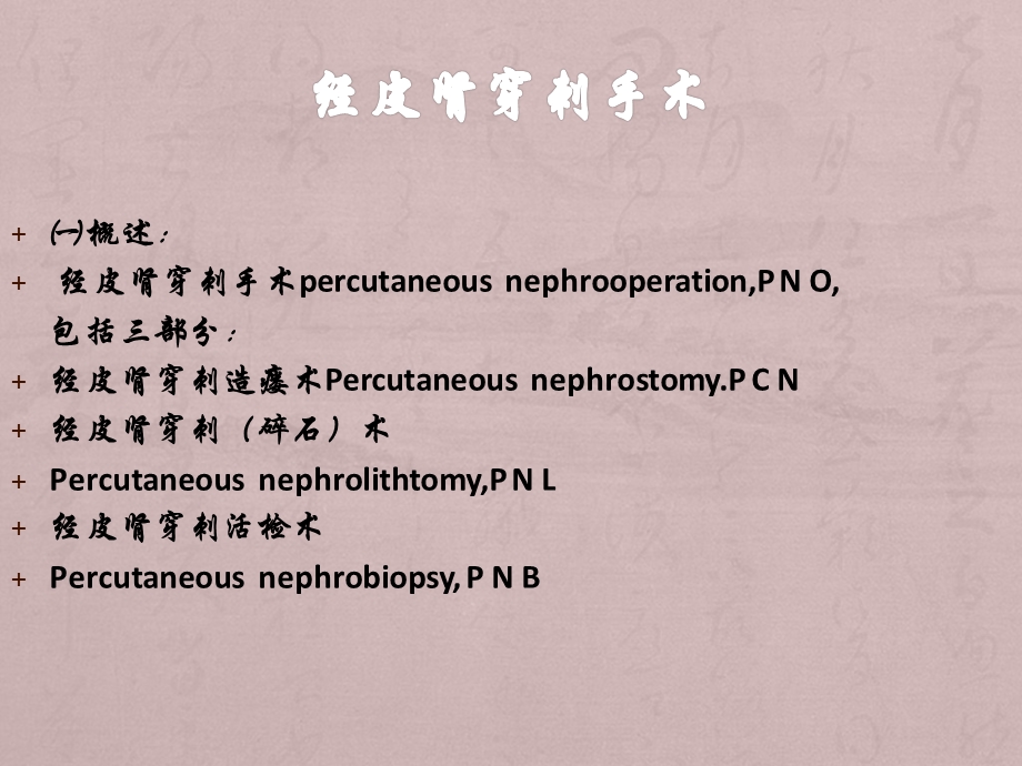 新经皮肾穿刺手术2003.ppt_第2页