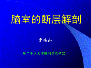 《脑室脑池》PPT课件.ppt