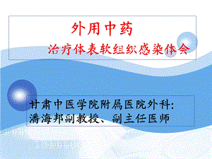 《中药治疗感染》PPT课件.ppt