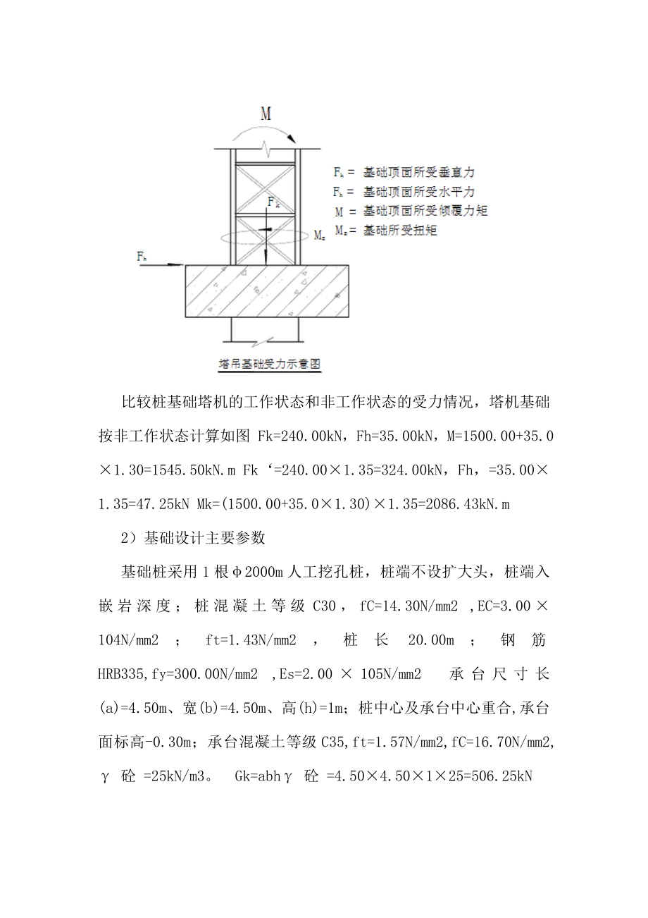 单桩承台式塔吊深基础施工方案.doc_第3页