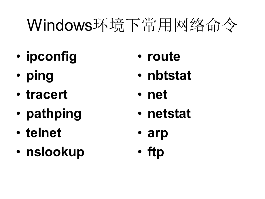 《基本网络命令》PPT课件.ppt_第1页