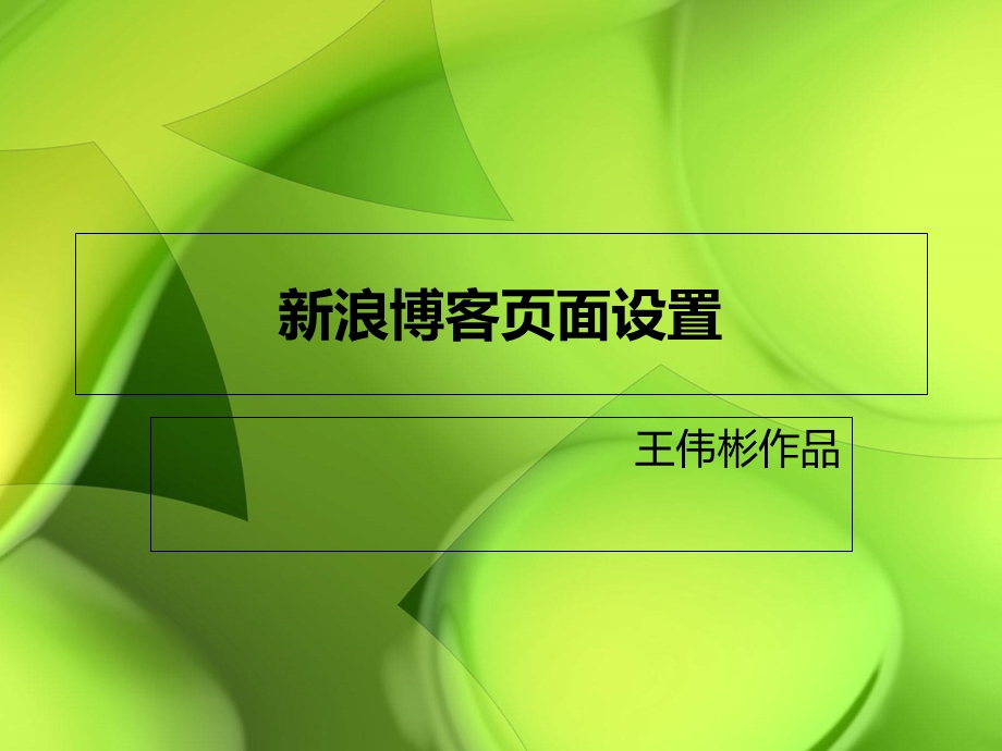 《浪博客页面设置》PPT课件.ppt_第1页