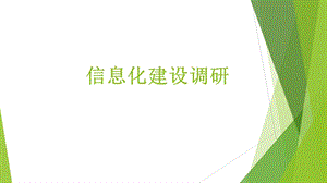 《信息化建设调研》PPT课件.ppt