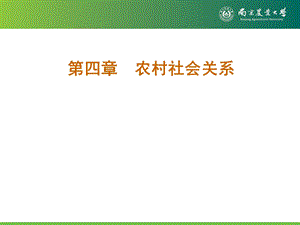 《农村社会关系》PPT课件.ppt