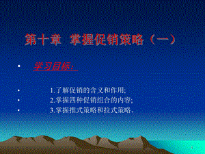 《掌握促销策略》PPT课件.ppt