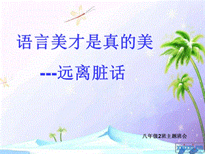 《班会课脏话》PPT课件.ppt