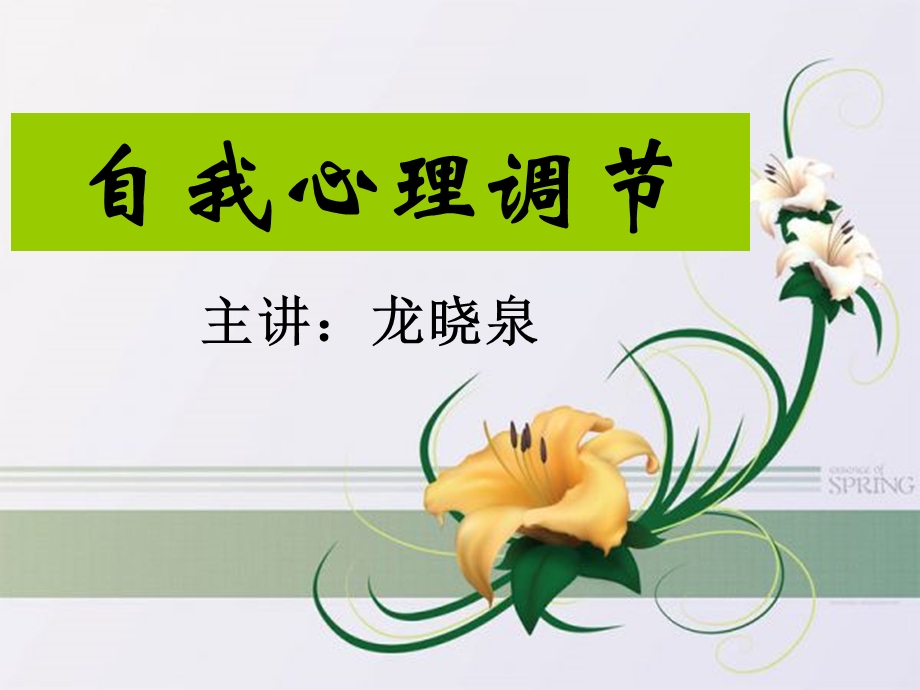 《自我心理调节》PPT课件.ppt_第1页