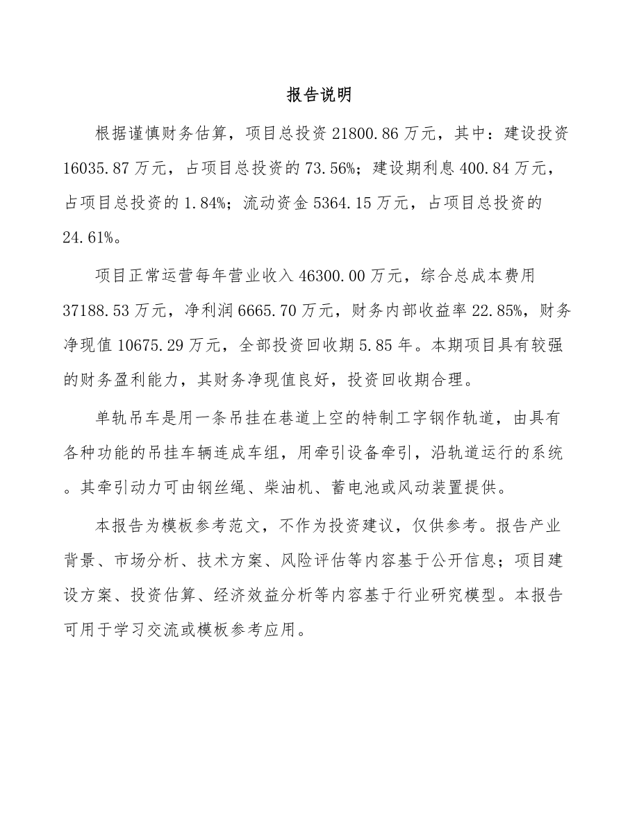 单轨吊项目可行性研究报告.docx_第2页