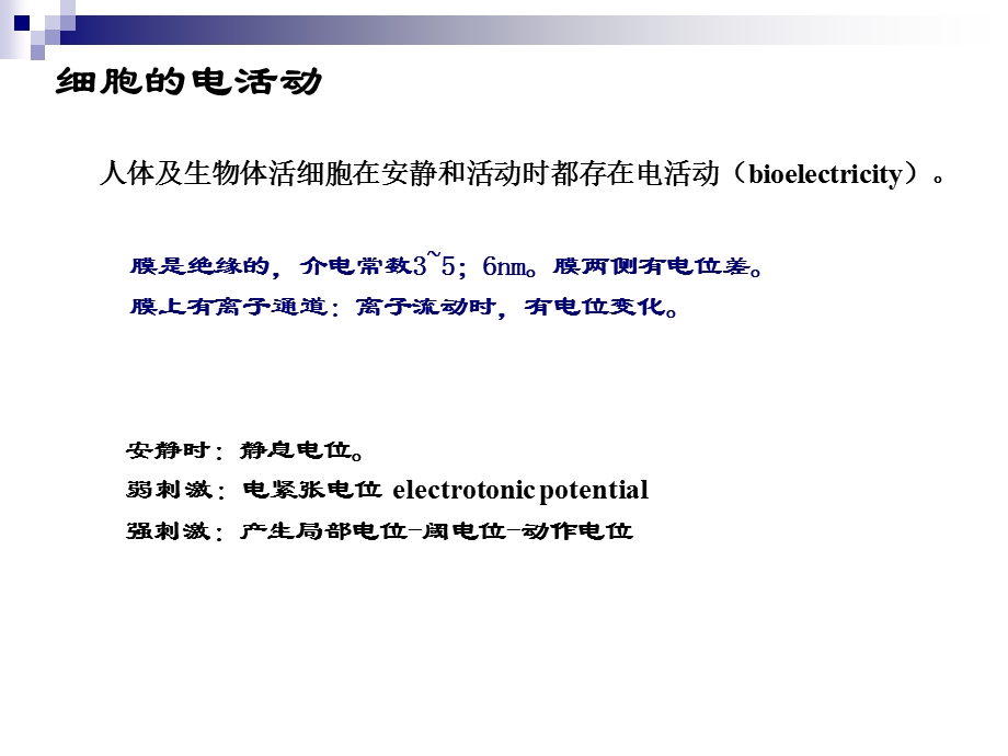 《细胞电活动》PPT课件.ppt_第1页