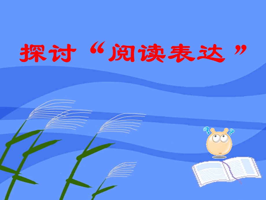 《探讨阅读表达》PPT课件.ppt_第1页