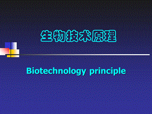 《生物技术原理》PPT课件.ppt