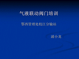 《气液联动阀门培训》PPT课件.ppt