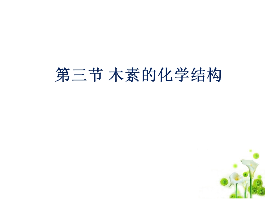 《木素的化学构造》PPT课件.ppt_第1页