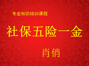 《社保五险一金》PPT课件.ppt