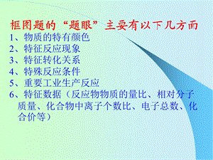 无机框图推断题.ppt