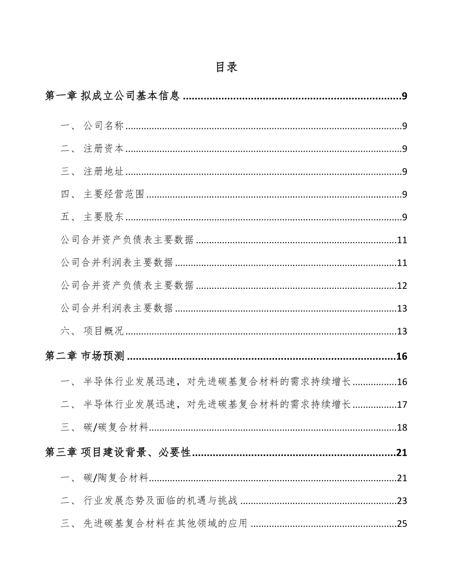 南京关于成立碳基复合材料公司可行性研究报告.docx_第2页