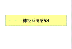 《神经系统感染》PPT课件.ppt