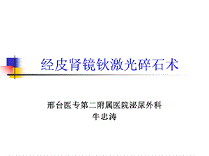 《经皮肾镜》PPT课件.ppt