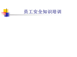 《员工安全知识培训》PPT课件.ppt