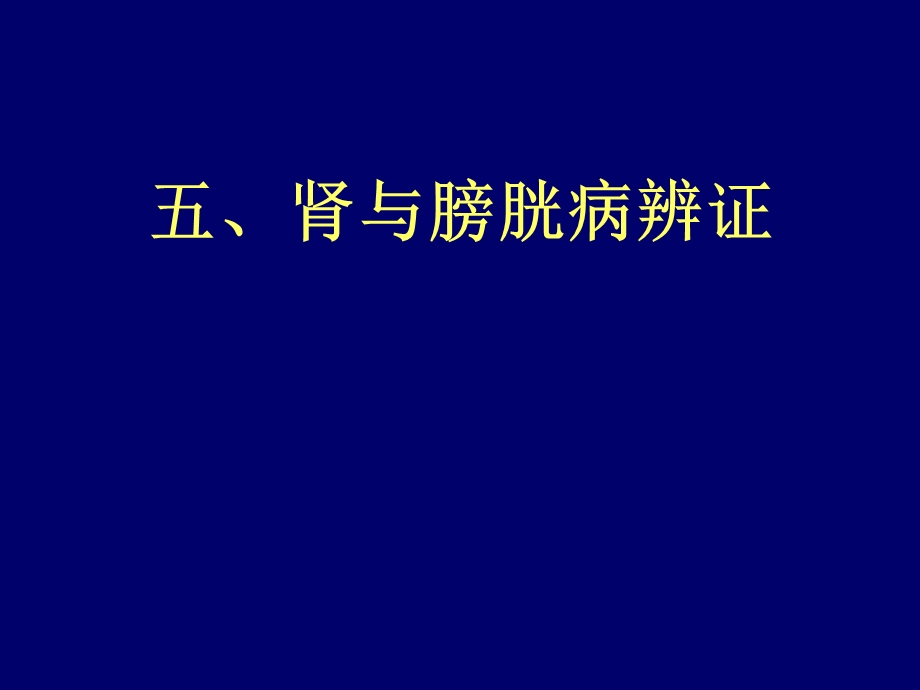 《肾与膀胱病辨证》PPT课件.ppt_第1页