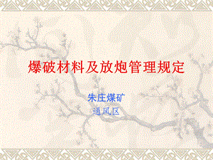 《放炮操作规范》PPT课件.ppt