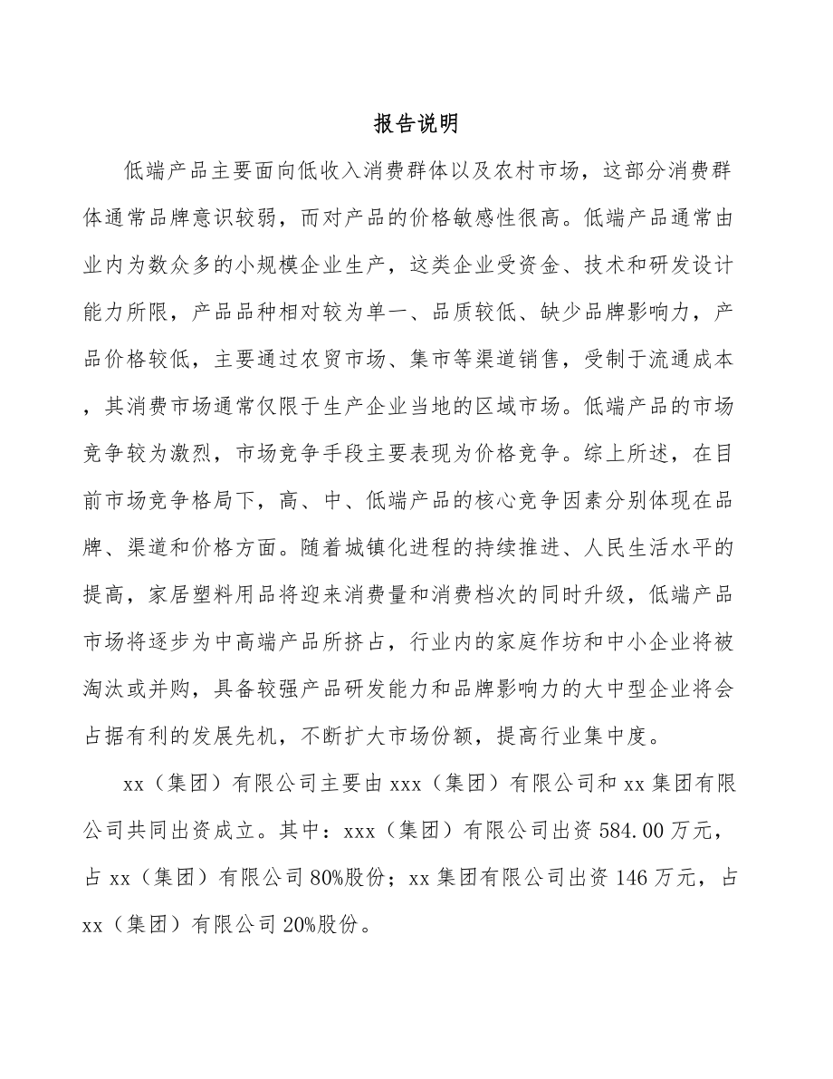 南京关于成立塑料用品公司可行性研究报告.docx_第2页