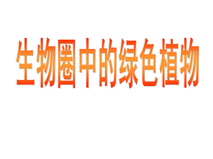 《绿色植物复习》PPT课件.ppt