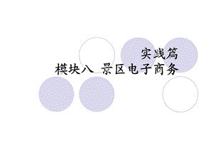 《景区电子商务》PPT课件.ppt