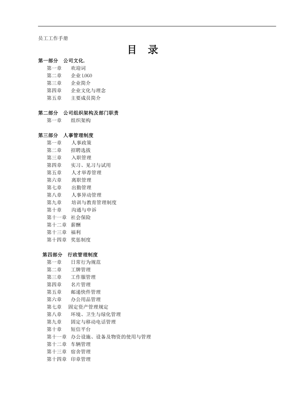 公司员工手册详细模版拿来即用.doc_第1页