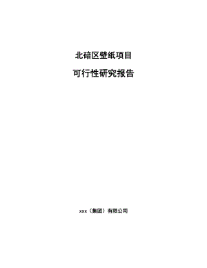 北碚区壁纸项目可行性研究报告.docx