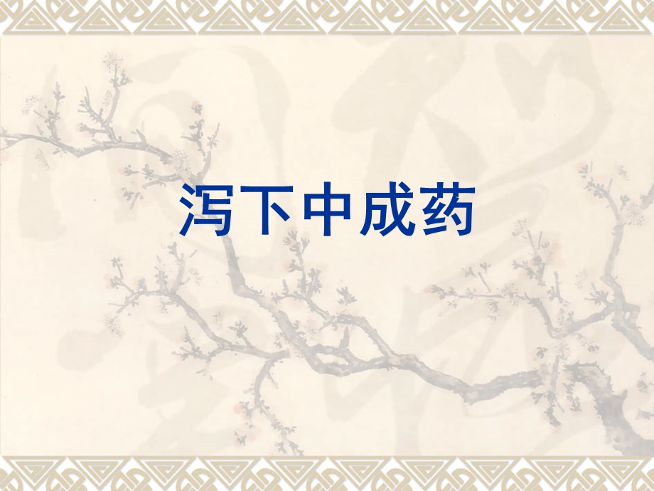 泻下中成药.ppt_第1页