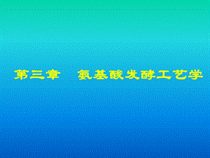 《氨基酸发酵工艺学》PPT课件.ppt