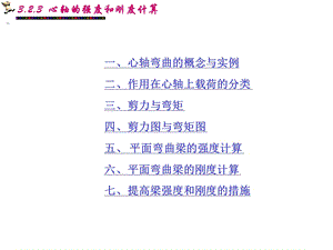 心轴的强度及刚度计算.ppt