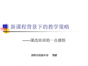 新课程背景下的教学策略.ppt