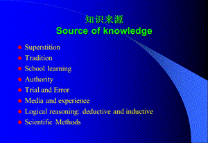 医学课件第八章护理理论知识来源Sourceofknowledge.ppt