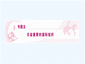 【龙门亮剑】2011高三政治一轮复习 专题5 日益重要的国际组织课件 新人教版选修3.ppt