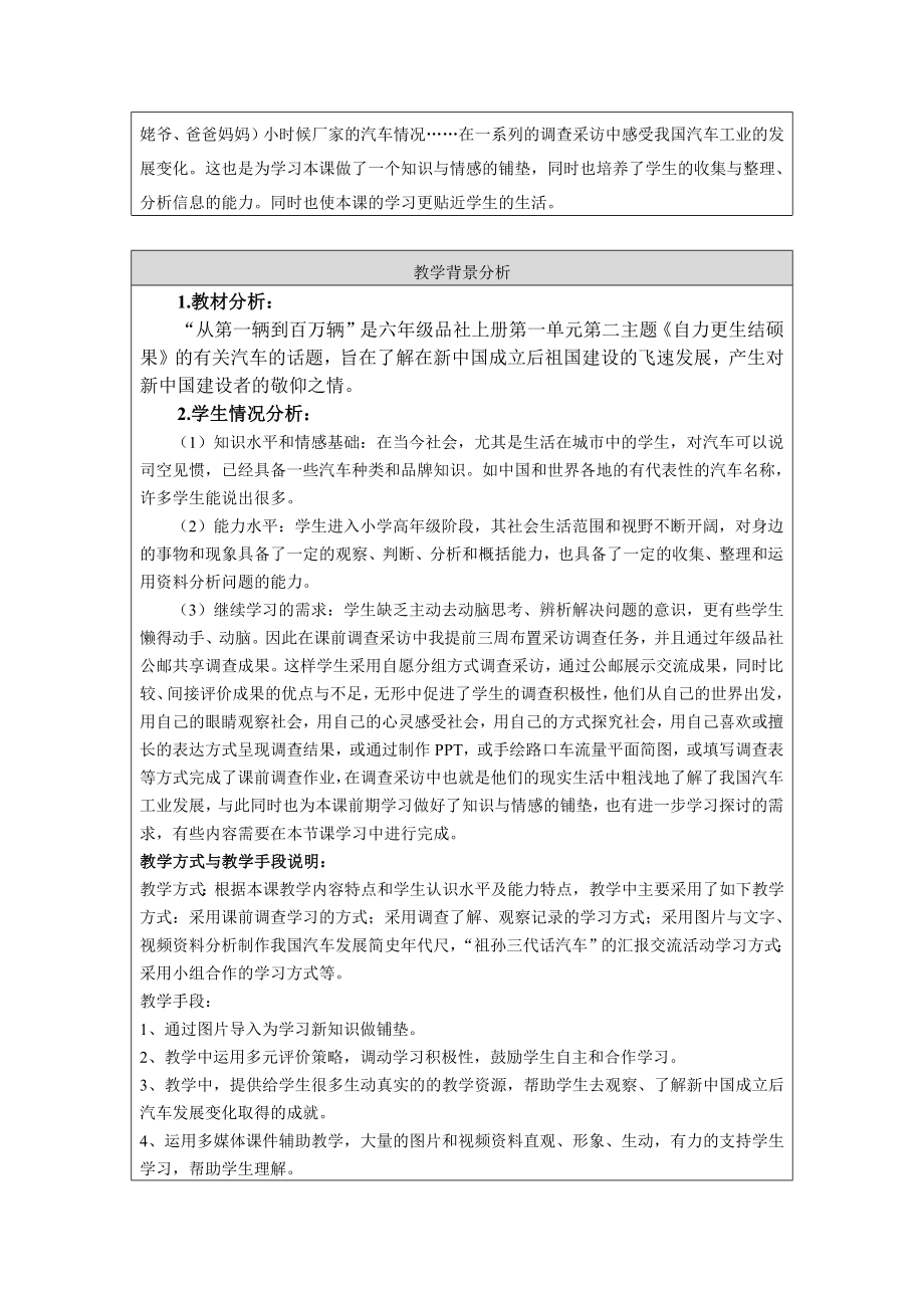 最新小学品社六年级上册自力更生结硕果教学设计汇编.docx_第2页