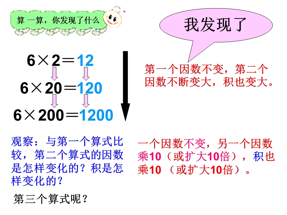 3.6人教新课标数学四年级上册积的变化规律3PPT课件[精选文档].ppt_第3页