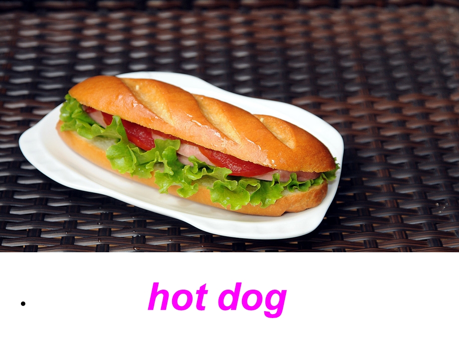 三年级下册英语课件－Lesson 20 Hamburgers and Hot Dogs｜冀教版 (共9张PPT).ppt_第3页