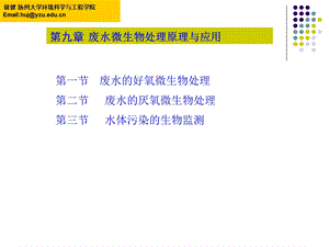 医学课件第九章废水微生物处理原理与应用.ppt