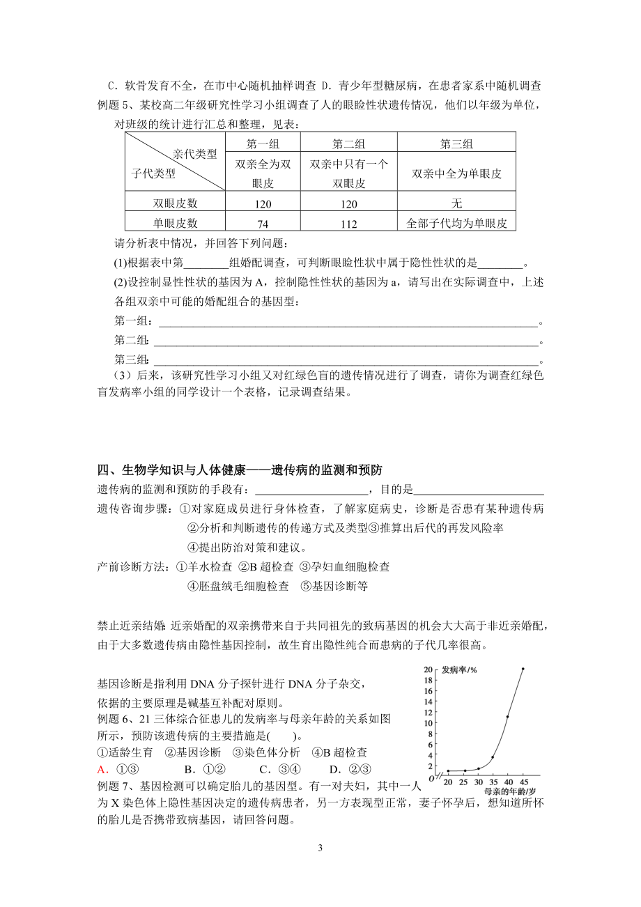 5.3人类遗传病与优生陈赛[精选文档].doc_第3页