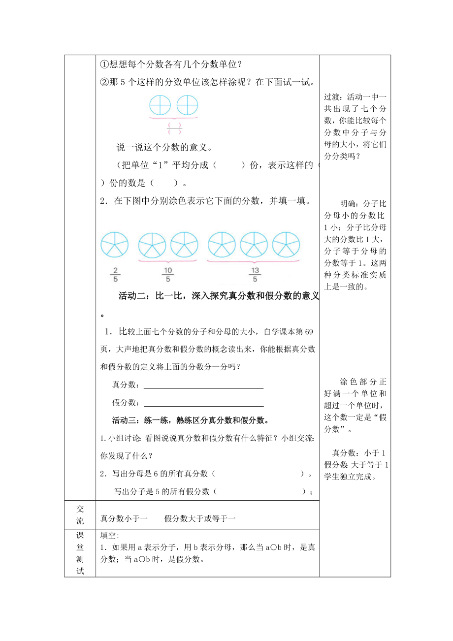 真分数假分数教学设计[精选文档].doc_第2页