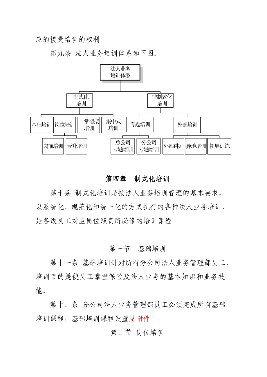 最新人寿保险有限公司法人业务培训管理办法(暂行).docx_第3页